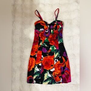 Vibrant Floral Mini Dress
